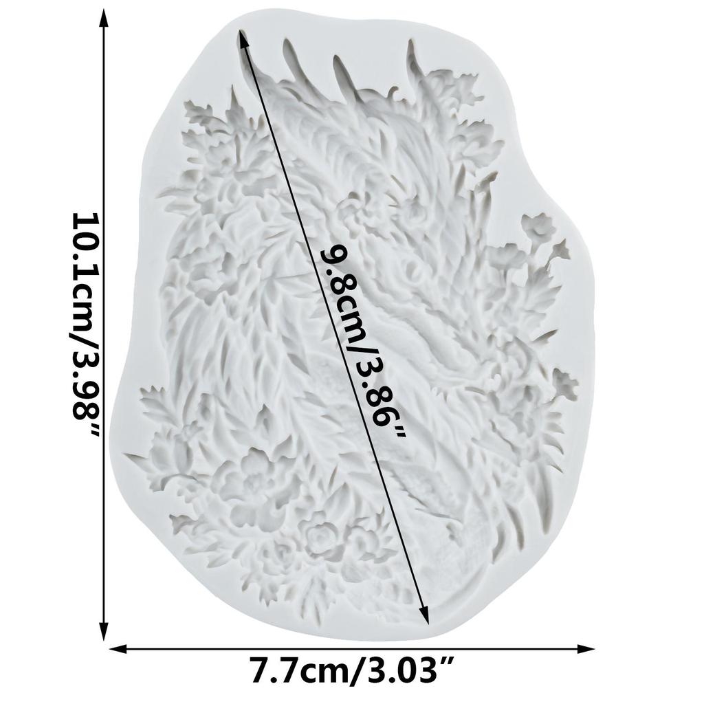 Dragon Silicone Molds Dragon Fondant Mold Cake Decorating Tools Cupcake Topper Chocolate Candy Craft Gum Paste Polymer Clay
