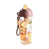 Cartoon 750ml Straw Cup Large Capacity with Lanyard Water Cups Sports Water Bottle