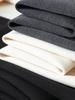 Premium Wool Narrow Straight-Leg Pants for Women - Autumn/Winter 2025 Pear-Shaped Casual Suit Pants