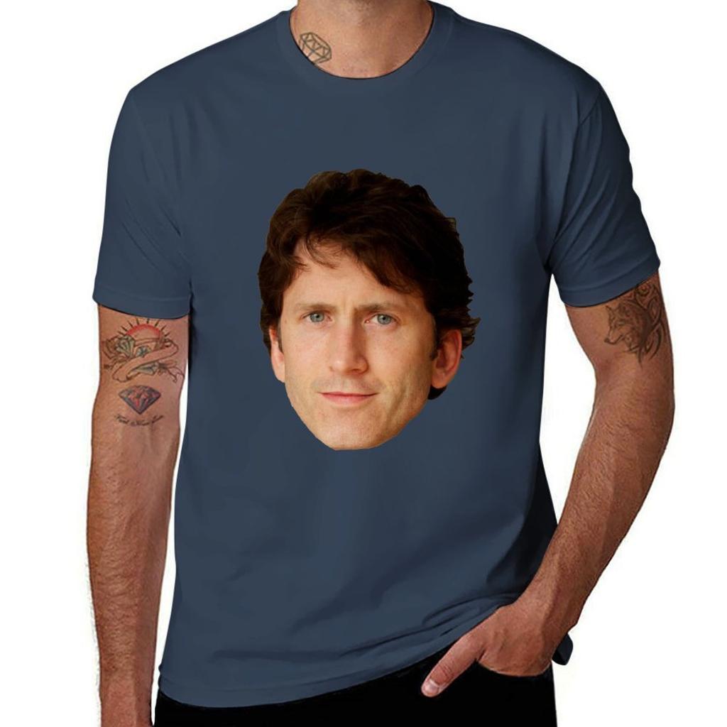 Todd Howard Head Tshirt Plus Size Simple Casual Top