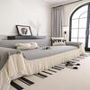 Sofa Cover with Skirt Design Anti-Slip Cat-Resistant Bubble Pattern Four Seasons Sofa Protector