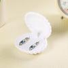 Shell Crown Star Shape Flocked Jewelry Box Adorable Small Organizer for Rings Necklaces Dresser Vanity Table Jewelry Storage
