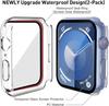 Waterproof Hard Case With Tempered Glass For Apple Watch Case Series Ultrea 3/9 8 SE Watch Accessories iwatch Screen Protector