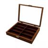 Stylish Walnut Sunglasses Case for 8 Perfect for Storing Glasses and Other Also Suitable for Displaying Sunglasses and Other NEW NICO Wood-grain