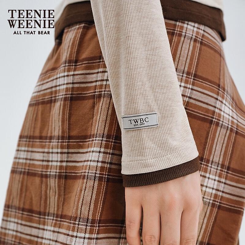 Teenie Weenie Women's Bear Logo Hooded T-Shirt