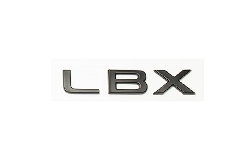 

Grazio & Co. Lexus LBX Rear LBX Logo for AWD Cars, Matte Black