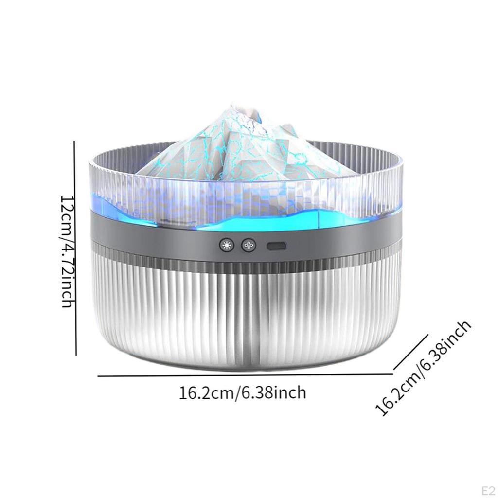 Air Humidifier 2 Mist Modes Comfortable Convenient Refilling Aroma Diffuser with Red and Blue Lights