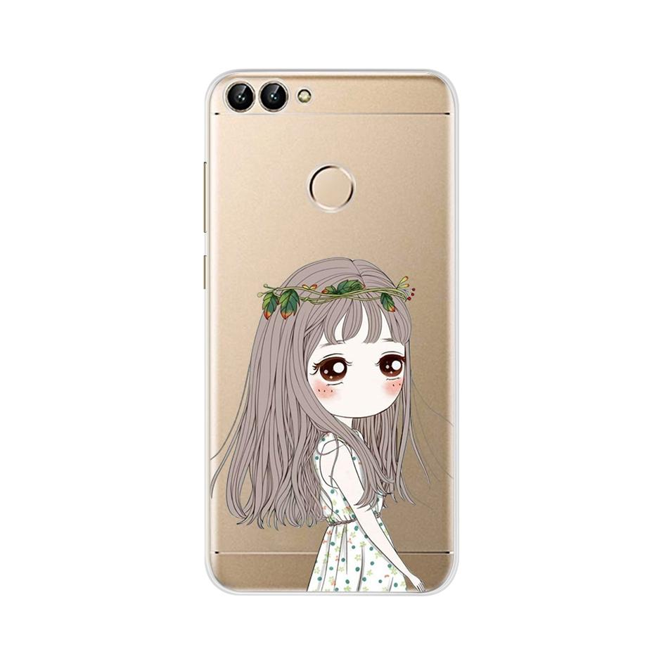 For Huawei P Smart 5.65inch Case Cute TPU Soft Silicone Back Cover Phone Case For Huawei P Smart 2018 FIG-LX1 PSmart Case