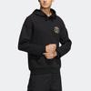 adidas Men's Graphic Print Hooded Sweatshirt Black HN2018