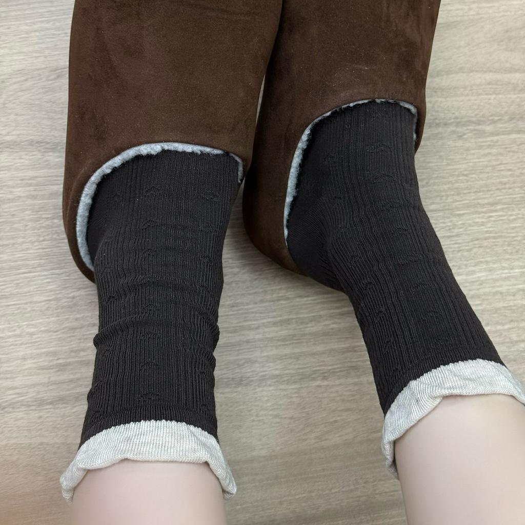 Beautiful Again~ Autumn Lace For Korean Retro Girls~ It'S Amazing~ Socks Boneless Mid-Tube Stacking Socks