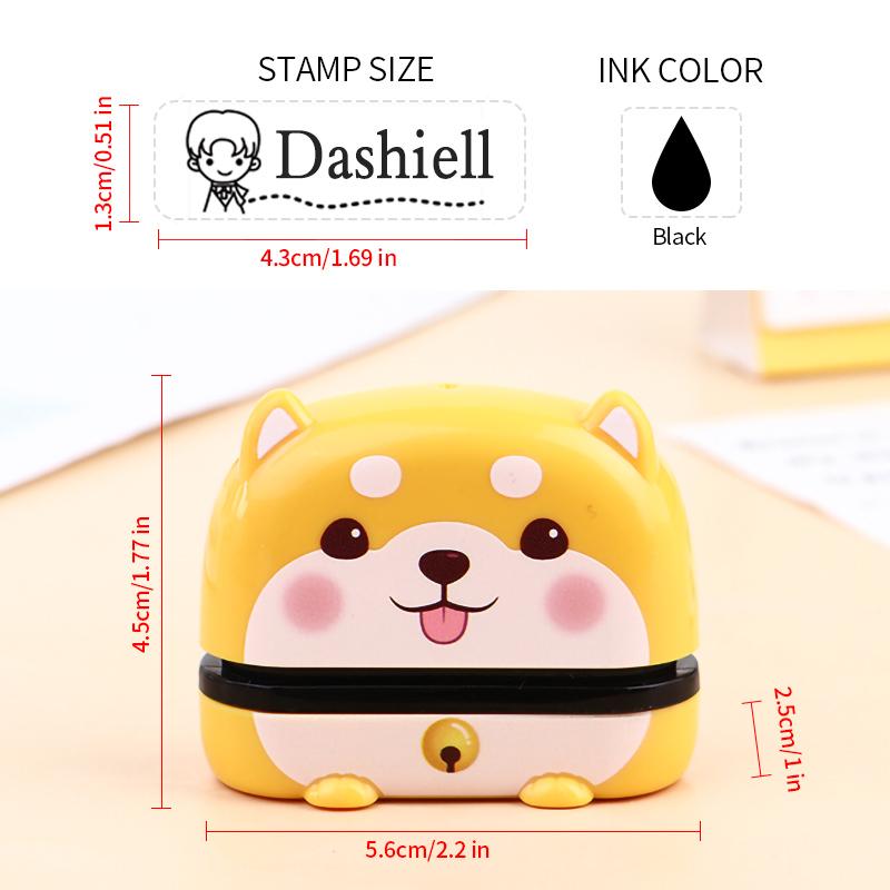 Personalized Children Name Stamp - Engraved Waterproof Seal for Kindergarten, Durable Non-Fading New Student Gift