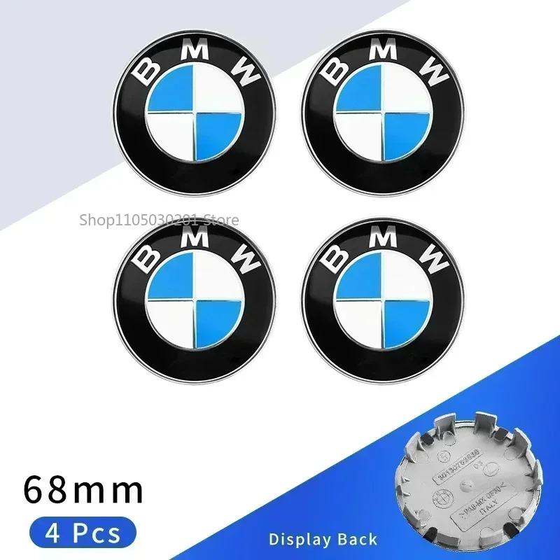 4 stuks 68 mm Auto Wielnaafdop Embleem Stickers Styling Voor BMW M Performance 1 3 5 7 Serie X1 X2 X3 X4 X5 X6 X7 M3 M5 M7