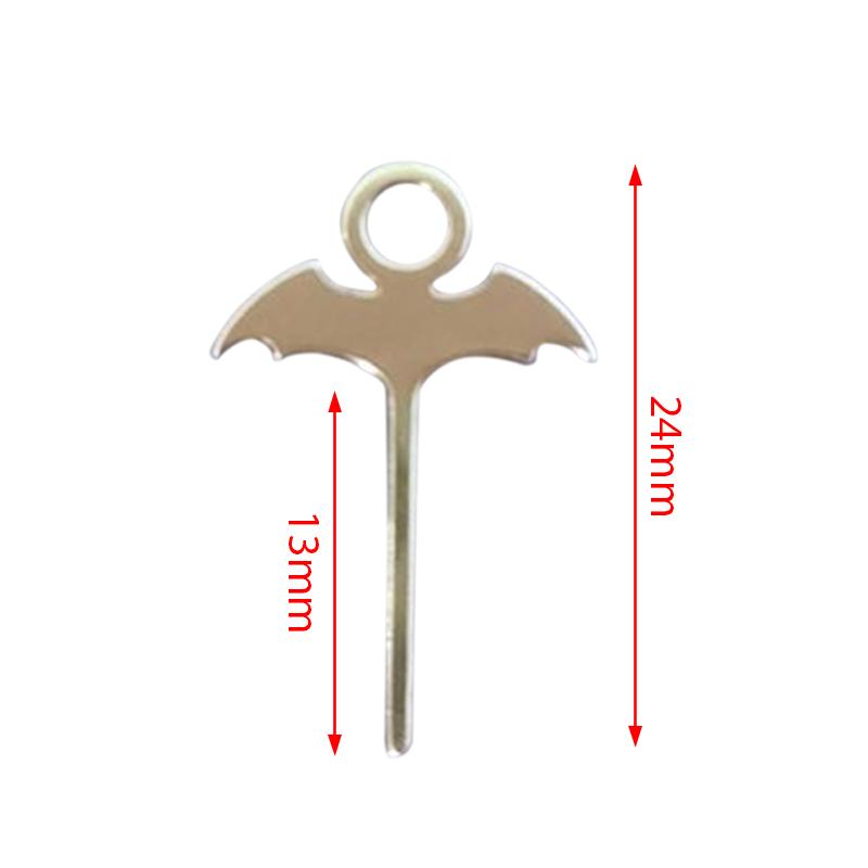 Plateau de carte Sim, 2 pièces, aiguille chauve-souris, dé à coudre en acier inoxydable, téléphones portables universels