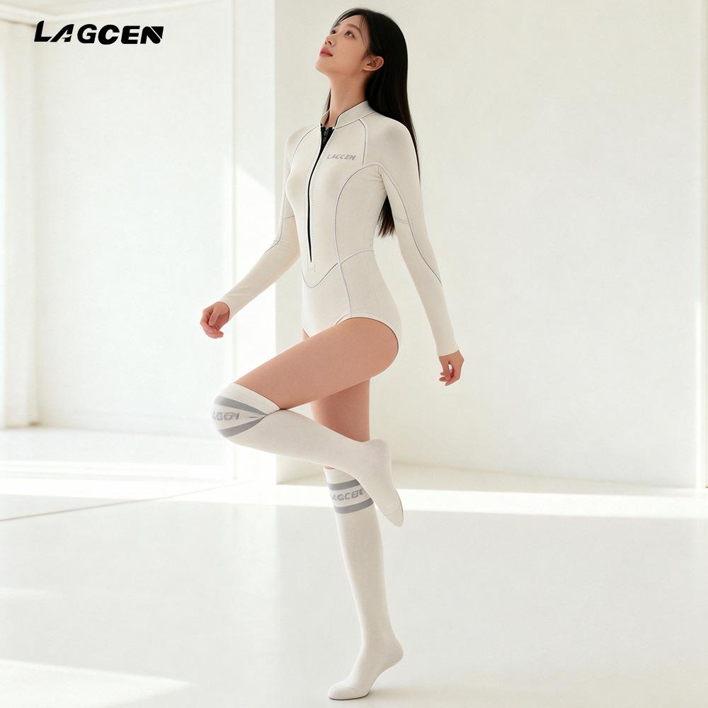 LAGCEN Women's One-Piece Wetsuit for Diving, Surfing, Snorkeling – Warm Jellyfish Protection