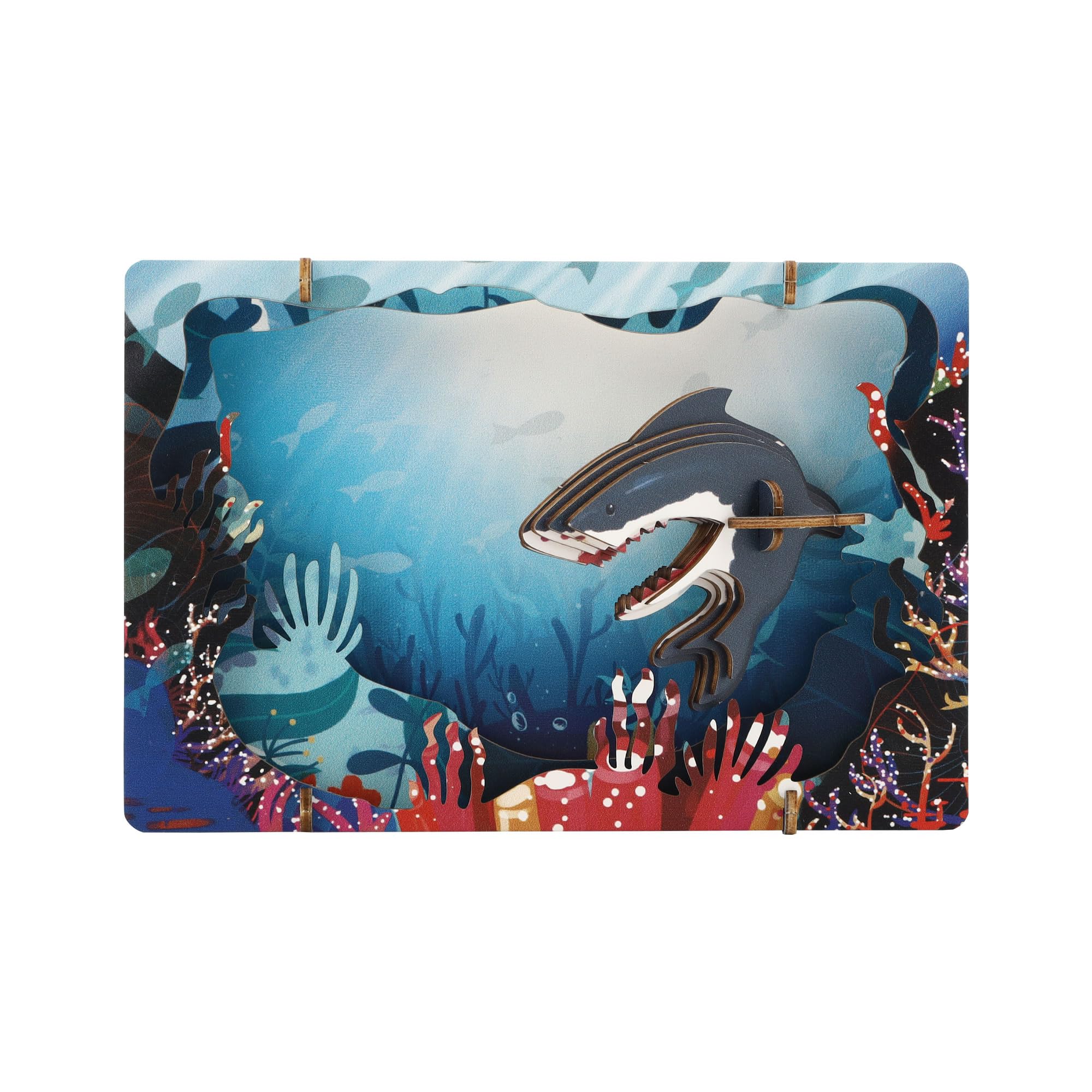 

Luke Run APRICUS 3D Theater Puzzle Shark Puzzle, 14.7 x 3.7 x 9.7 cm, Wooden