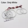 LED SMD Cotton Light Switchback Angel Eye Ring DRL Kit For BMW 3 Series E90 E91 2005 2006 2007 2008 Xenon Headlights