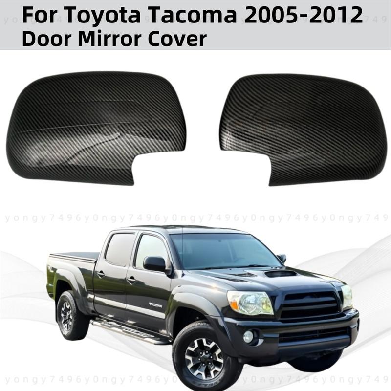 Car Rearview Accessories Gloss Carbon Side Mirror Cover Trim Paste Style For Toyota Tacoma 2005 2006 2007 2008 2009 2010 2012