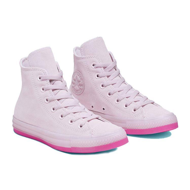 Converse Chuck Taylor All Star Barely Rose High Top Canvas Sneakers Unisex Sneakers Pink 166139C