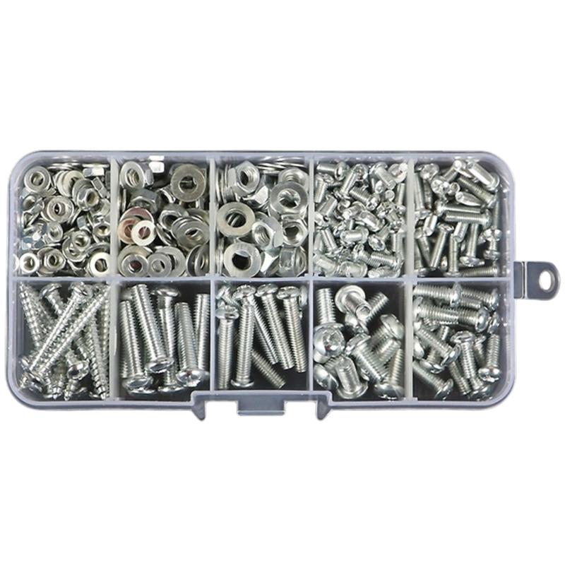 Metal Screw Set Fastening Screws Stable Screw Selection Nail Screw Fastener Nut Upgrades for Multifunction  Tool Application