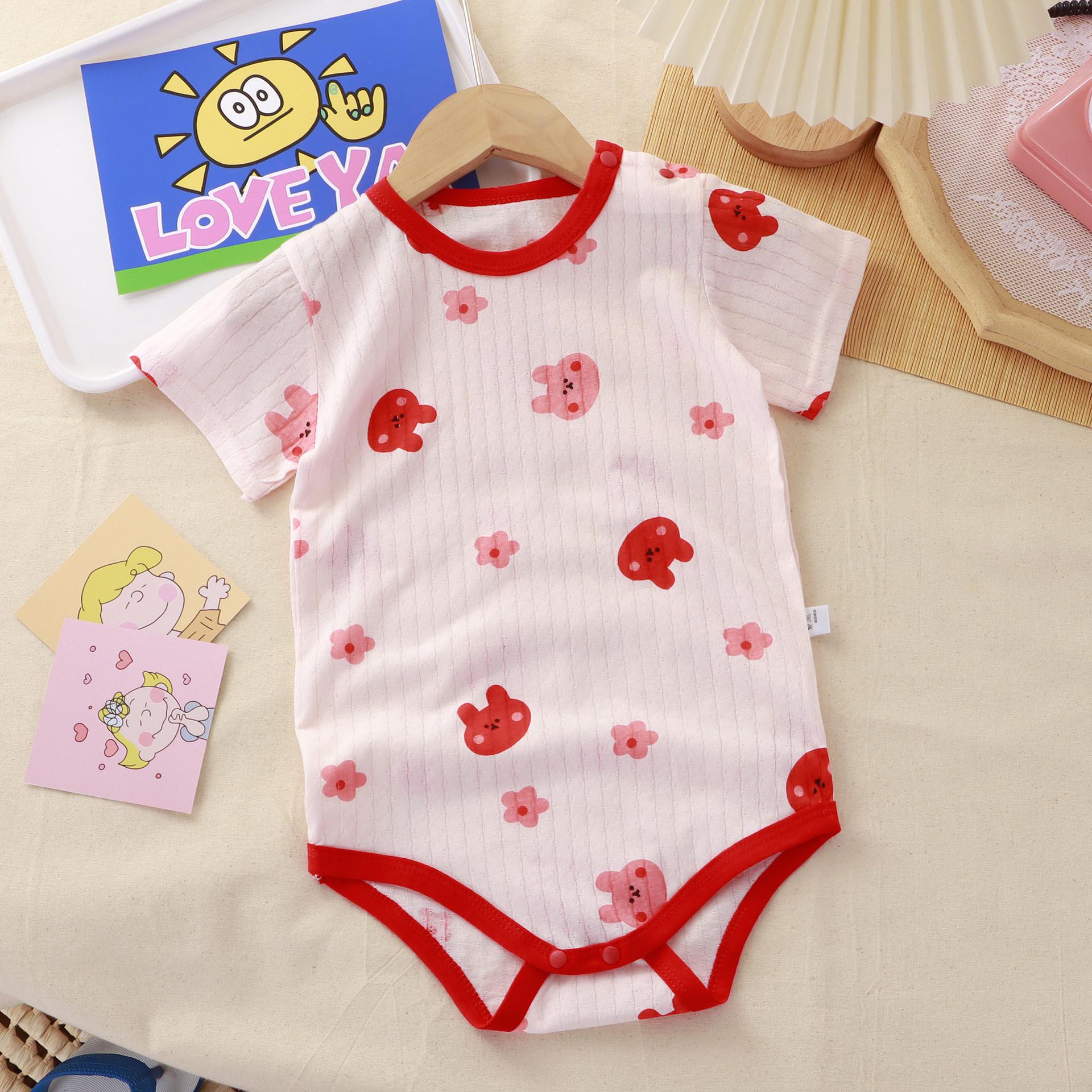 

Унисекс детский хлопковый ромпер: Боди с коротким рукавом, цельное для новорожденных - Идеально для весны и лета 66 cm