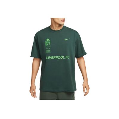 Liverpool Graphic Print Short Sleeve Football Shirt Men Tops Professional-Green FQ1545-397
