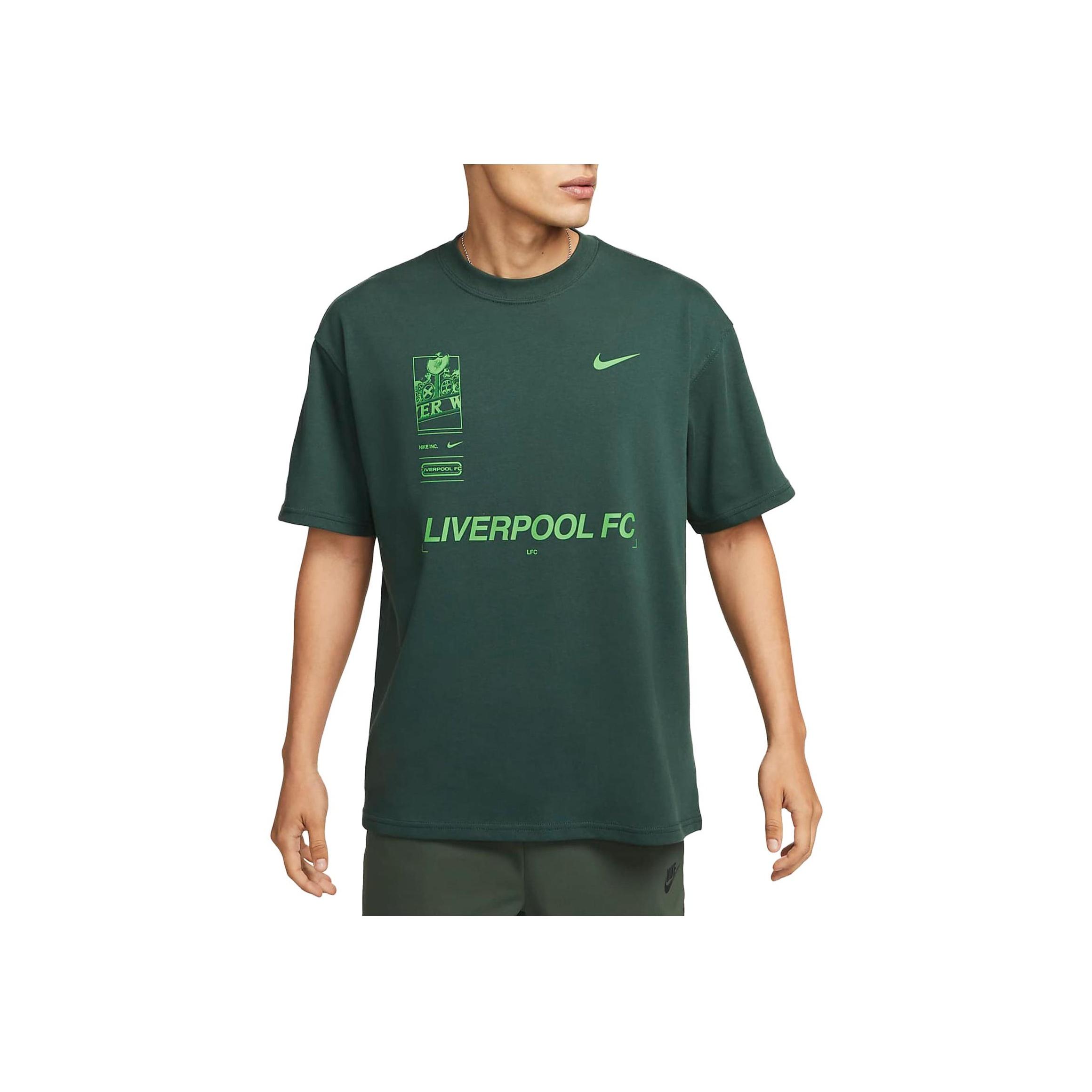 

Nike Футболка с коротким рукавом Liverpool Graphic Print, мужская, профессиональная, зеленая FQ1545-397