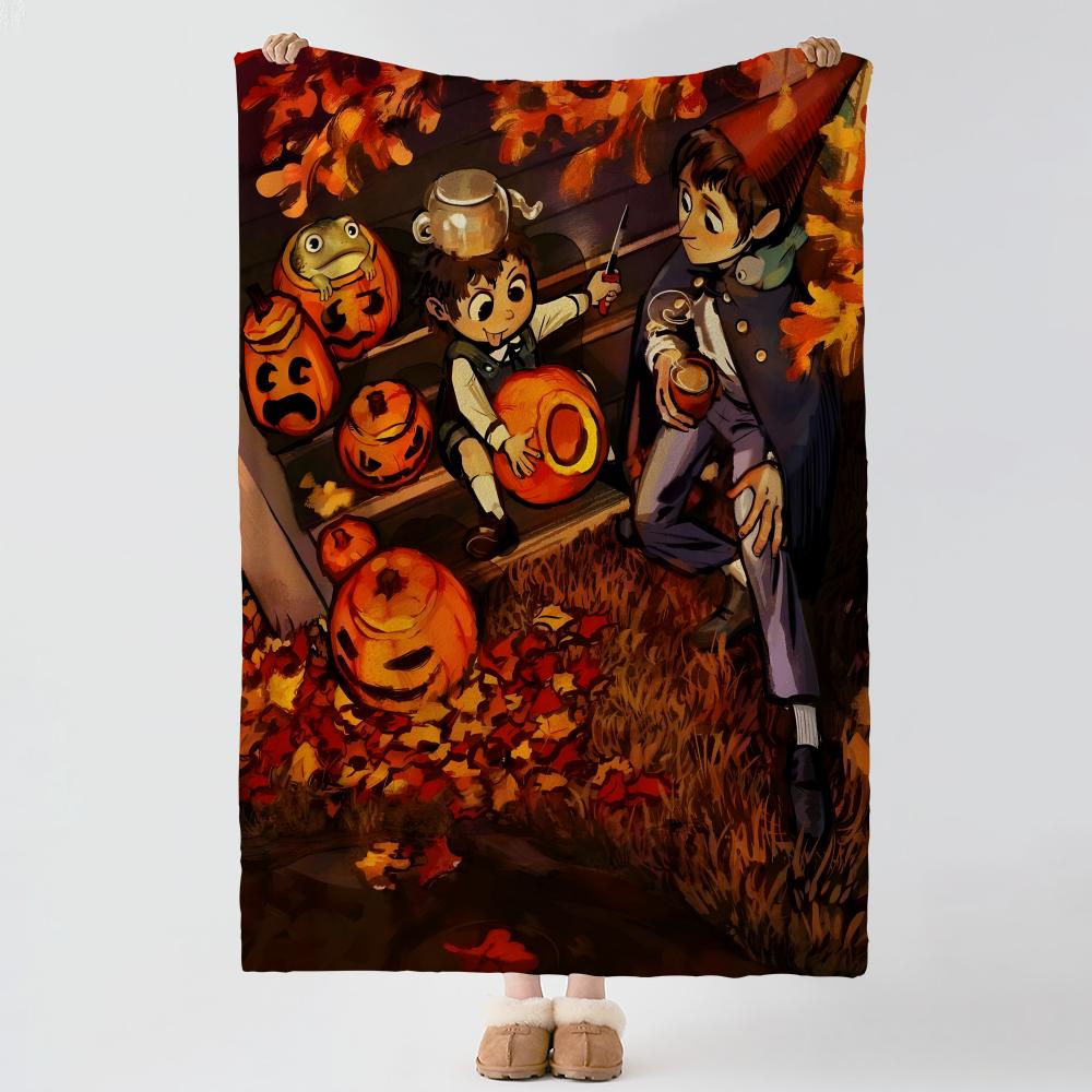 Animation O-Over The Garden Wall-l Throw Thick Comfort Flannel Quilt, Multi-scene Use Indoor Outdoor Daily Nap