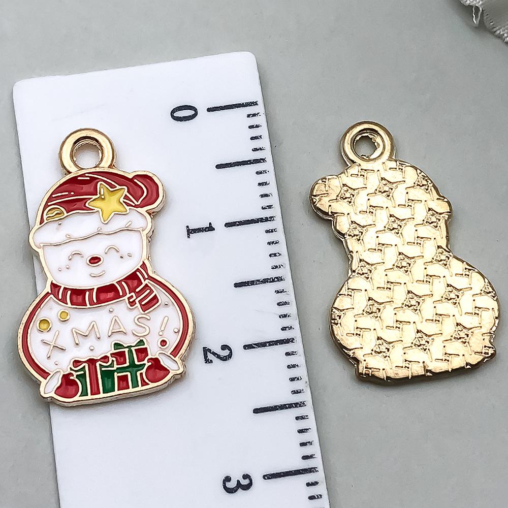Christmas Drip Oil Jewelry Kit: Santa, Snowman, Bell, Reindeer Pendants for Bracelets & Keychains