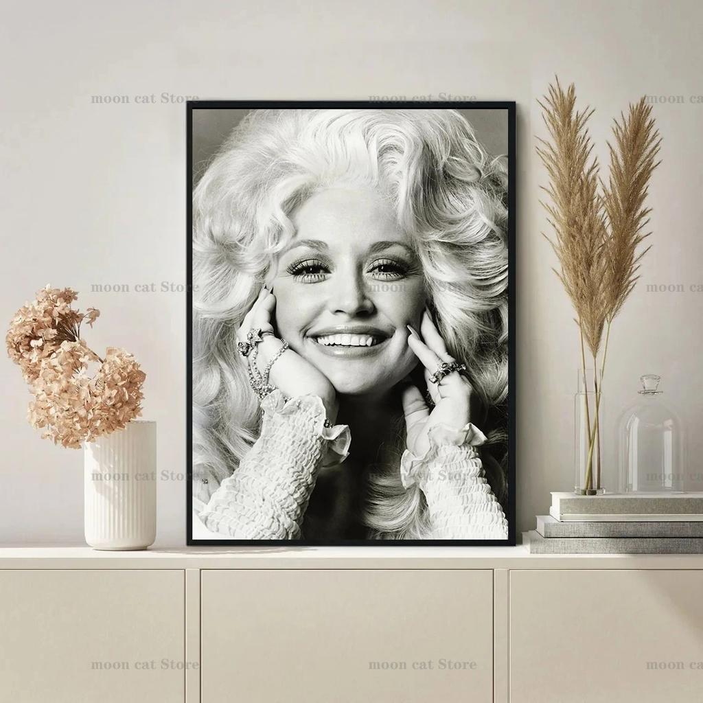 Vintage 70er Jahre Filmstar Brigitte Bardot Rauchend Dolly Parton Porträt Poster Leinwandbild Wandkunst Bilder Heimdekor Geschenk