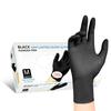 Full Texture 5mil Tattoo Thick Black Nitrile Gloves Latex Free Heavy Duty Beauty Salon Durable Disposable Black Nitrile Gloves