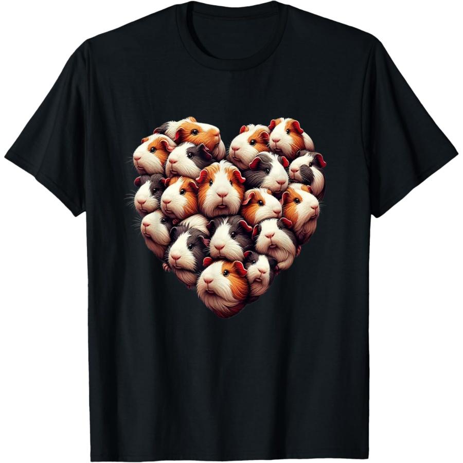 

Guinea pigs Love Heart of Kids women Teen Girls T-Shirt(1) S