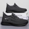 Shoes men's casual shoes large size temu flying woven shoes breathable mesh shoes versatile men's shoes soft sole comfortable single shoes
