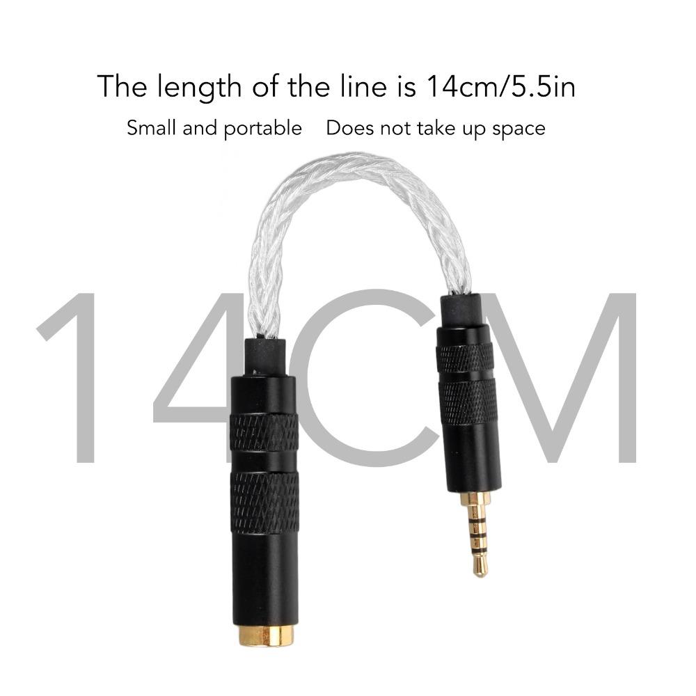 8-Strand Single Crystal Copper Headphone Adapter Cord for Sound Players with 2.5mm Balanced Ports