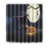 Halloween Shower Curtain Floor Mat Combination Four-Piece Set Bathroom Toilet Carpet Door Mat