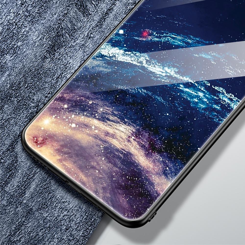 For Samsung Galaxy S24+ Slim Case Pattern Printing Tempered Glass PC+TPU Protective Cover