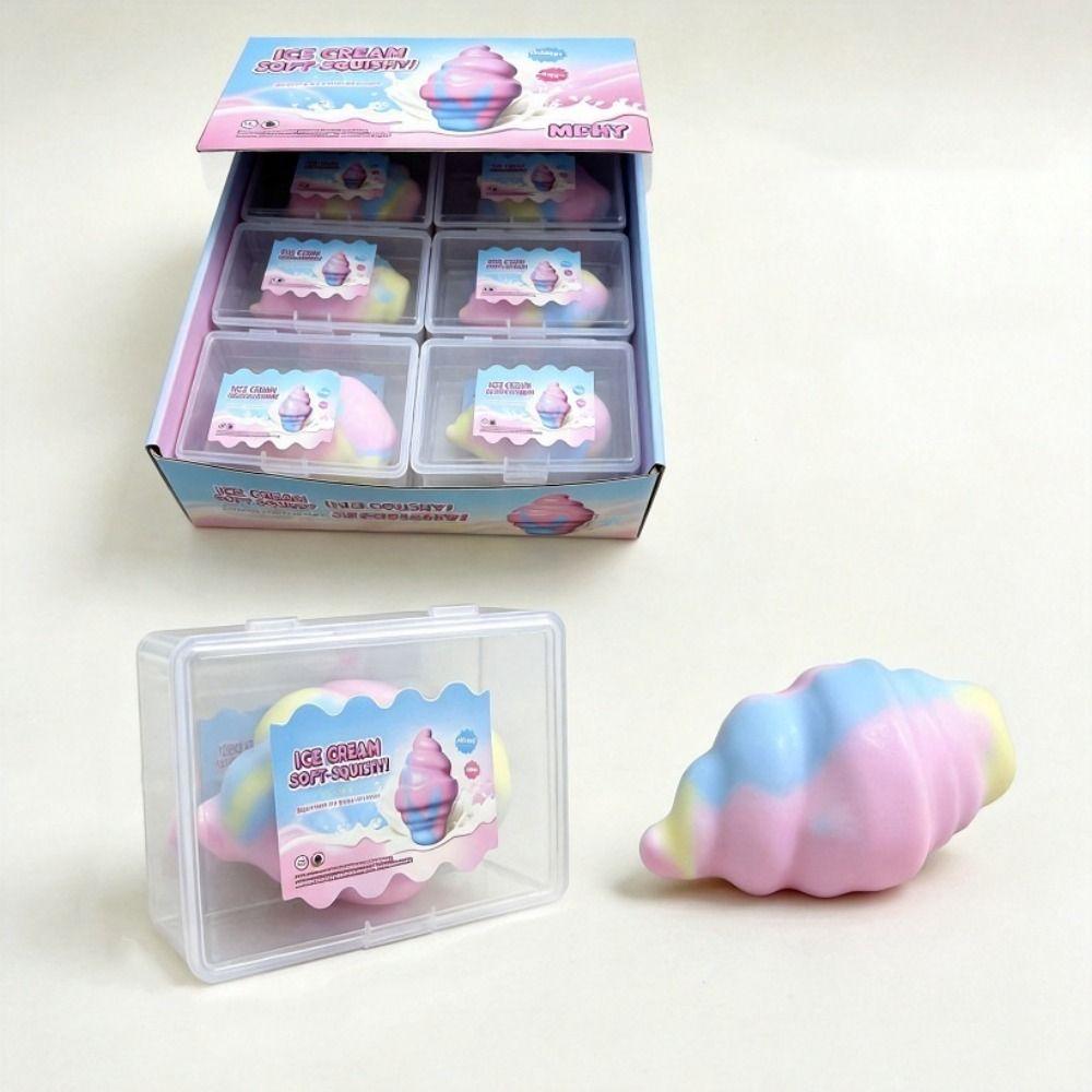 Ice Cream Wax Cracking Squeeze Dumpling Crispy Feel Squishy Crunch Squishy Toy Children Gifts