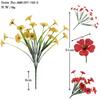 2X Plastic Garden Artificial Flowers Violet Plants Romantic Flower Bouquet Window Kitchen Table Office Pot