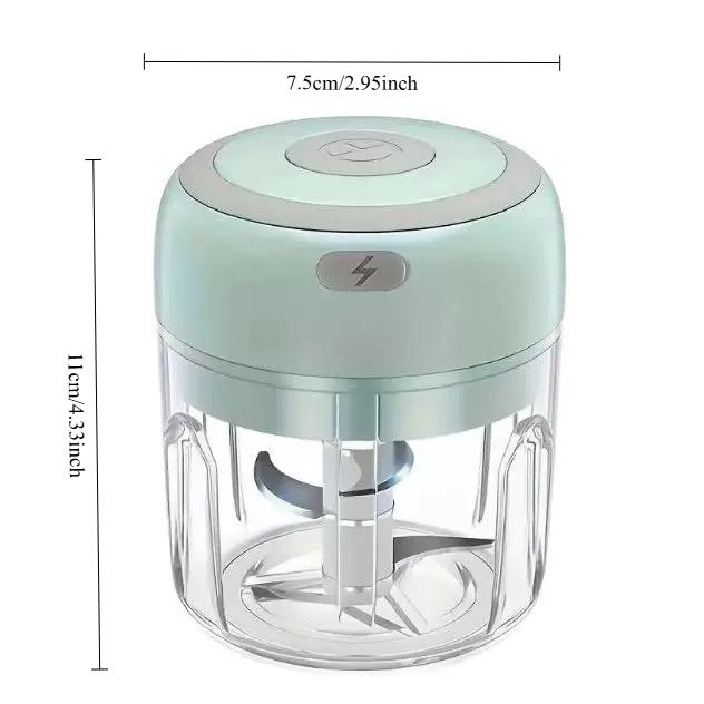 Electric Garlic Chopper Mini Food Processor USB Rechargeable Vegetable Cutter Ginger Onion Mincer Machine for Kitchen Baby Food