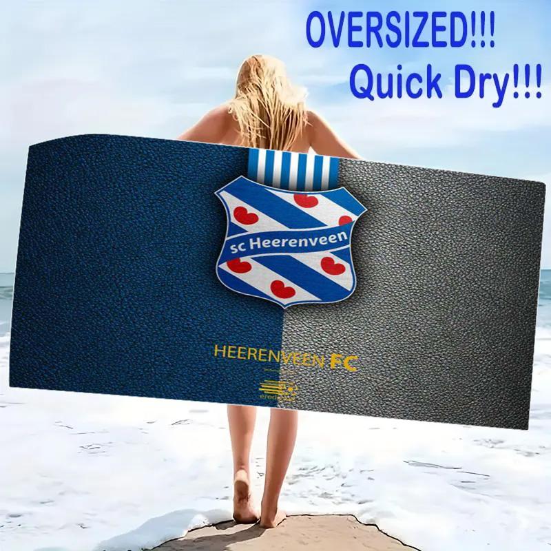 Heerenveen Print Beach Towel, Large Soft Quick Dry Towel for Beach Camping Swimming
