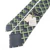 HERMES  5309TA  Tie Gray/yellow Silk Mens