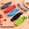 Vegetable Washing Filter Silicone Pot Edge Strainer, Clip-on Kitchen Colander for Pasta Vegetables, Multipurpose Food Strainer Non Slip Drainer