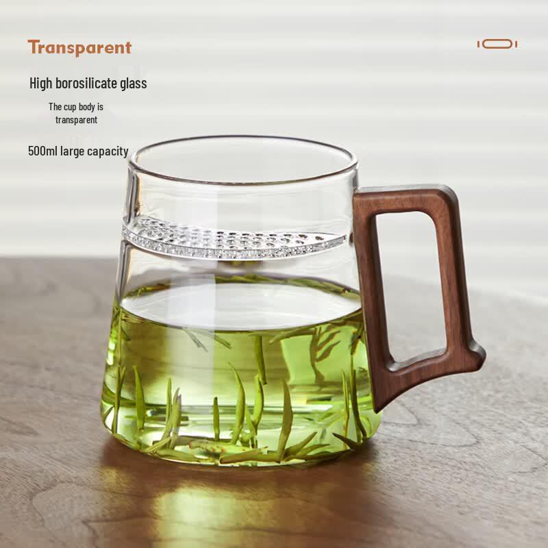 Large Capacity Borosilicate Glass Tea Cup