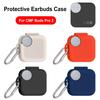 Silicone Earphones Case with Carabiner Full Protections Housing Anti-Drop Protector Cover Sleeve for CMF by Nothing Buds Pro 2