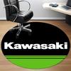 1PC Kawasaki Office Round Rug, Non-slip, Soft and Durable Office Rug for Interior Decoration, Perfect for Office, Beautiful Decoration