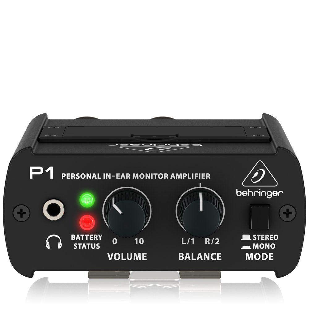 Behringer In-Ear Monitor, Active Type, Belt Mountable, StereoMonaural Switchable, LR Balance Adjustable, Runs On 9V for Up To 12 Hours, Can Be Driven