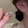 copper Needle Vintage Green Crystal Butterfly Drop Earrings for Women Jewelry New Trending Luxury Zircon Women's Earrings