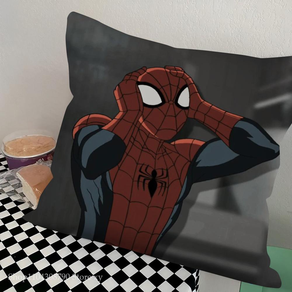 1pc Spidermans Pillow Case Square Bedroom Sofa Leisure Comfort Cushion Car Living Room Home Decoration