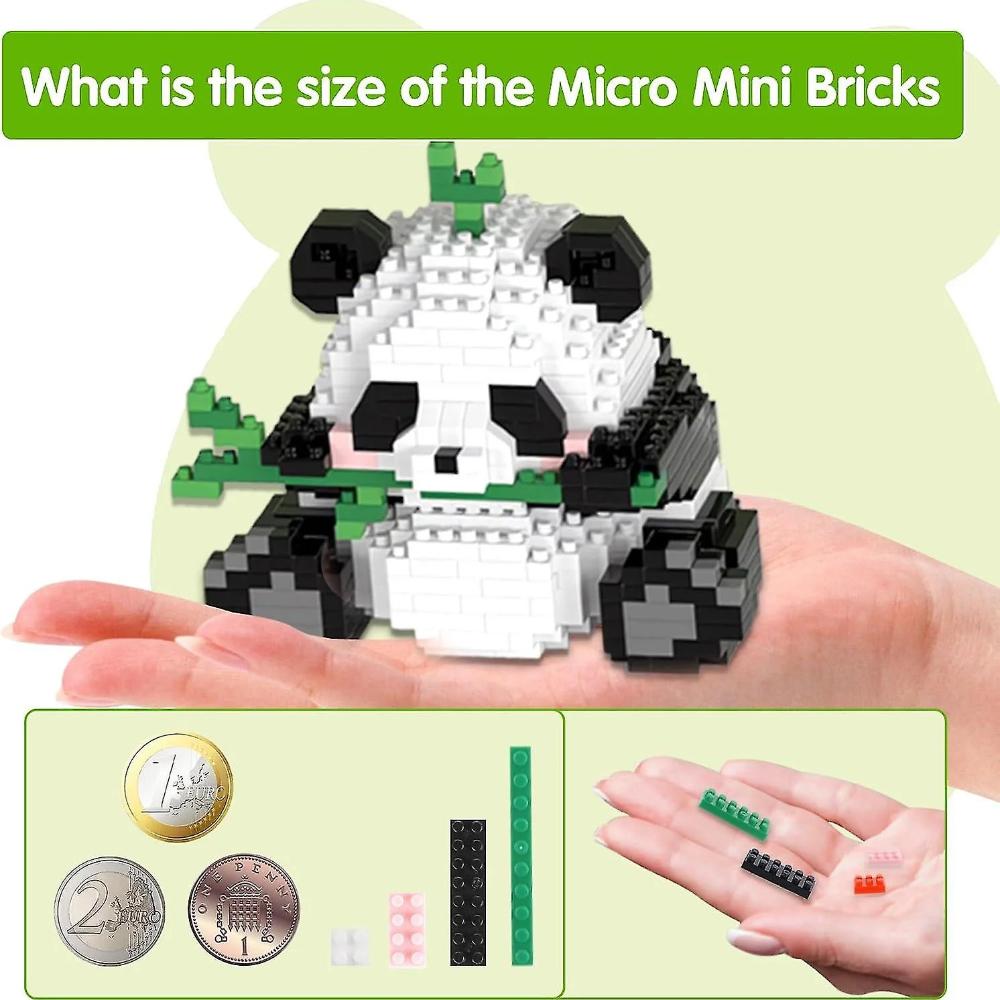 3 In1 Panda Building Blocks Building Toys Animal Bricks Building Blocks Figures Animal Toys 720 Pieces Panda