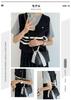 [Coyoohouse] Ultra-Simple Lychee Print Jacket Bag with Elegant Scarf, Lightweight PU Soft Leather Women's Shoulder Bag, 2-Way Fashion, Handbag or
