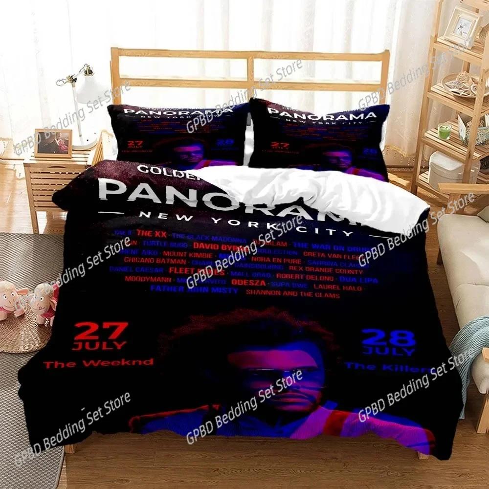 Die Weknd fashion pop singer Beding Set For Bedrom Soft Modern Bedspreads Comefortable Soft Duvet Cover Comfortable Quilt Cover And Pilowcase